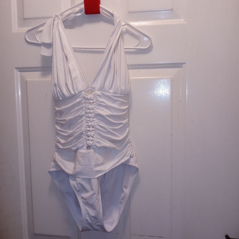 Rod Beattie white swim suit